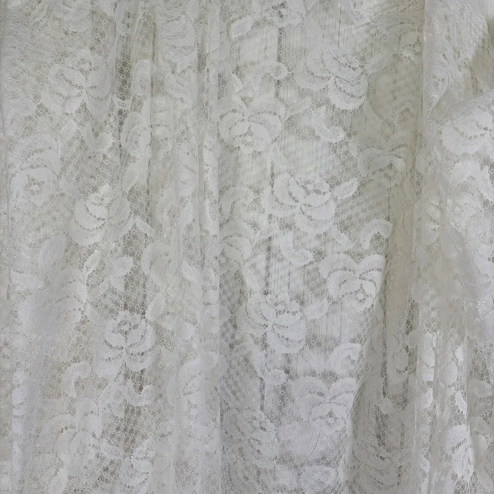 Vintage Floral Lace Swag Valance Extra Wide 188
